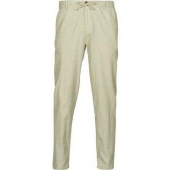 Selected Slim Fit Beige Linen Chinos for Men