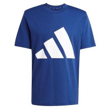Camiseta de Hombre Adidas Essentials Big Logo Manga Corta Azul Oscuro / Blanco - Talla S