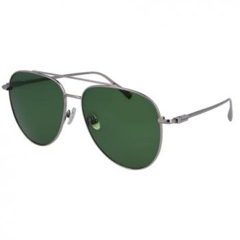 Ferragamo SF308S Multicolor Oversized Aviator Sunglasses - 61mm Gray/Green