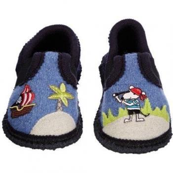 Beck Pirat 759 - Zapatillas de casa de fieltro para niño, color azul, talla 31