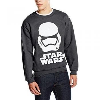 Star Wars Star Wars Vii Stormtrooper Helmet White - Sudadera para hombre, color gris