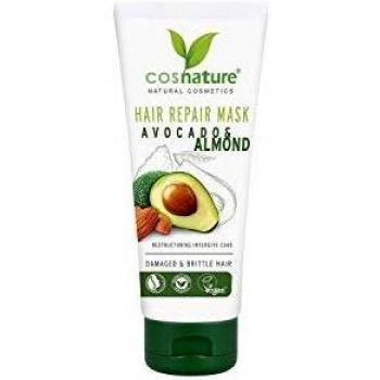 COSNATURE - Mascarilla regeneradora natural con aguacate y almendras, 100 ml, vegano