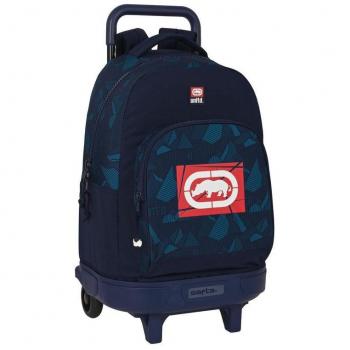Mochila Grande con Ruedas Compact Extraíble Ecko Unltd. Peaks 33x45x22cm Safta