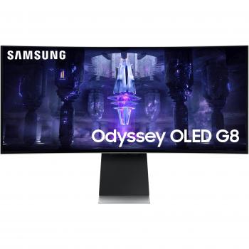 Samsung Odyssey G8 LS34BG850SUXEN 34 Curved OLED Gaming Monitor, Ultra WQHD 3440 x 1440, 21:9 Aspect Ratio, 175Hz Refresh Rate, FreeSync Premium Pro