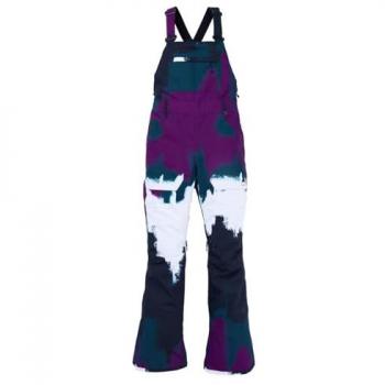Mono Burton Avalon 2L Stretch Bib para mujer, color morado/blanco, talla M
