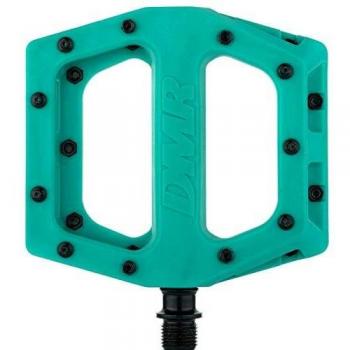 Pedales Planos DMR V11 de Nylon - Turquesa