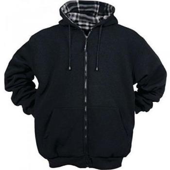 Thermo chaqueta reversible Gr.XXXL colour negro-blanco de cuadrícula od, sw, uni 100% PES-forro polar
