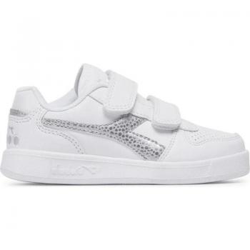 Zapatilla Diadora Playground PS Girl - Deportivas de Niña y Niño con Detalles Perforados, Modelo C0516 en color Plata