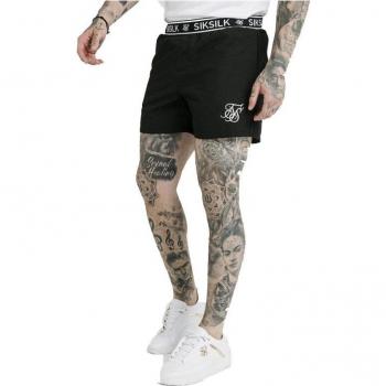 Pantalones Cortos Deportivos para Hombre SikSilk Standard Negro
