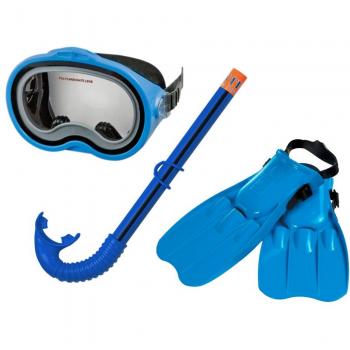 INTEX Kindertaucherset Bestehend Flossen Schnorchel Master Class Phtalates Free Set Gafas, Tubo y Aletas, Unisex