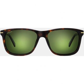 Polar GOLD 114 428 Gafas de Sol unisex cuadradas de acetato en negro con lentes polarizadas