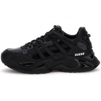 Guess Belluno Croc Print Patent Leather Sneakers