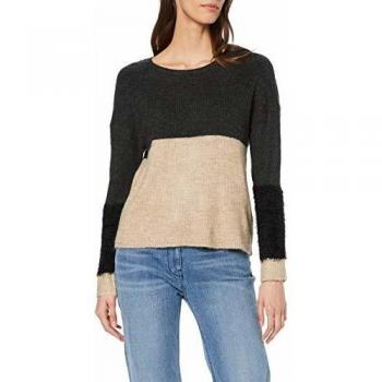 Only Onlsantana L/s Block Pullover Knt suéter, Multicolor
