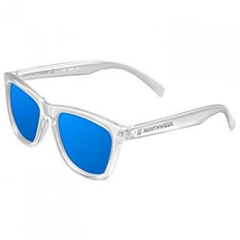 NORTHWEEK Kids Seabright - Gafas de Sol para Niño y Niña, Polarizadas, Translúcido/Azul