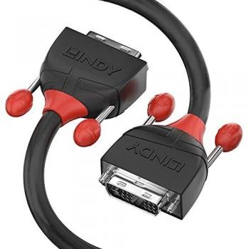 Lindy Cable DVI-D de 5 metros en color negro para una conexión de alta calidad