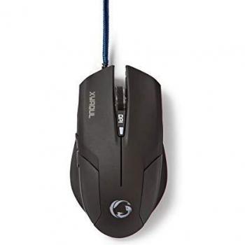 Nedis GMWD100BK Ratón Gaming 2400 DPI Negro