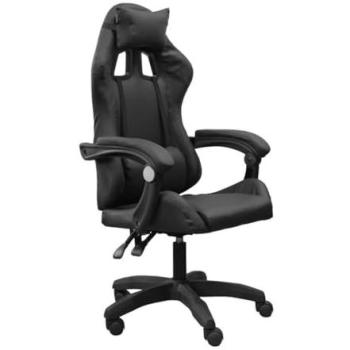 Silla Gaming Ergonómica DASCK con Reposacabezas, Respaldo Ajustable y Soporte Lumbar - Altura Ajustable hasta 200kg - Negra