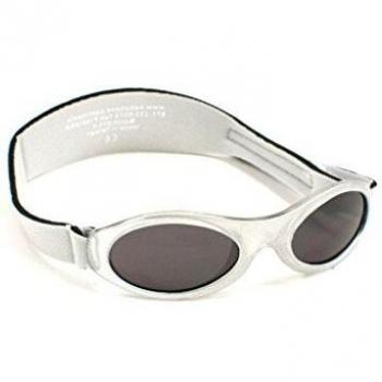 Baby Banz - Gafas de sol Ovaladas para niños, color Plata