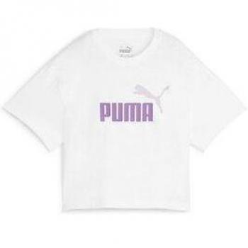 Camiseta Puma Girls Cropped Infantil Blanco - Modelo 845346-73