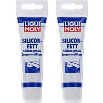 LIQUI MOLY Grasa Tubo 3312 - Lubricante de silicona, alta resistencia a la temperatura, repelente al agua, protección contra la corrosión, compatible con plásticos y gomas