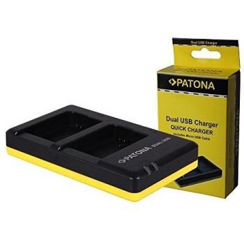 Cargador DUAL USB Patona para batería Sony NP-FW50 con cable USB-C
