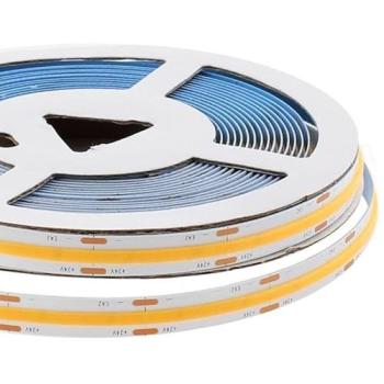 Tira LED Monocolor COB 24V 5m (512LED/m) 75W IP20 Blanco Cálido 2700K