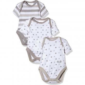 Twins 1 018 53 - Body Bebé Niños, Paquete de 3, multicolor