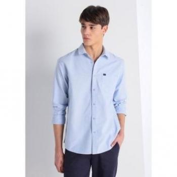 Camisa Hombre BENDORFF Estilo Oxford Celeste