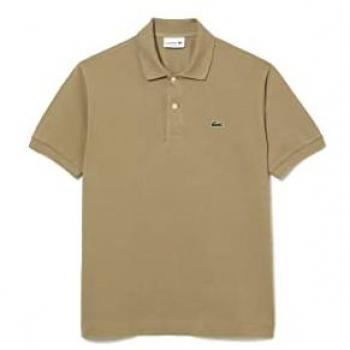 Lacoste Classic Fit Polo Shirt - Beige - L1212-CB8 SS LOGO POLO Colour - BEIGE - male - Size: Size 8 / UK Size XXXL