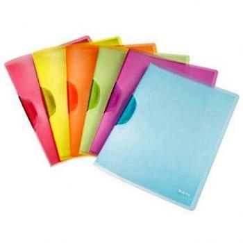 Leitz 41760199 - Pack de 6 dosieres A4, multicolor