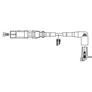 Cable de encendido BREMI 1A32F63 para VW AUDI 06A905430AF 06A905430AG N10418809