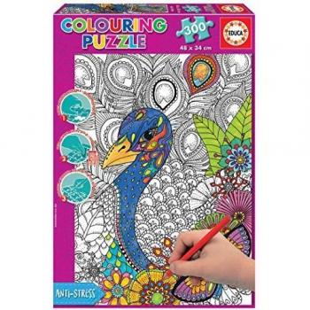 Puzzle Educa 300 piezas Safari en la Jungla - Coloreable