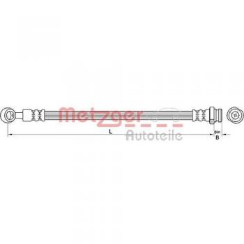 Metzger 4110717 Tubo flexible de frenos