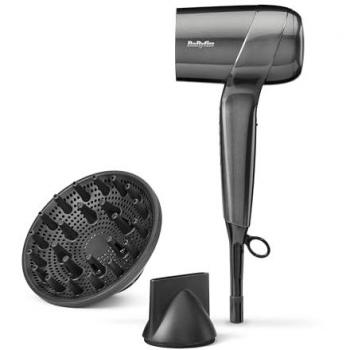 Secador de Pelo BaByliss Titanium Shine D6200DE 1600W Gris Anticrético, Iónico, Difusor Incluido