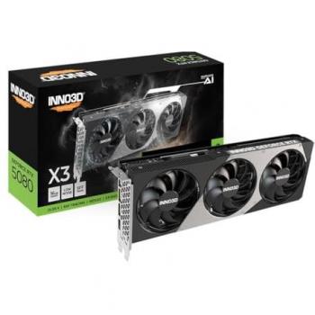 Inno3D GeForce RTX 5080 X3 - Tarjeta Gráfica NVIDIA 16 GB GDDR7 - DLSS 4 - Triple Ventilador