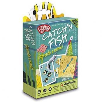 Fournier- Catch´n Fish. Aprende a Sumar Juego de Cartas Educativo Infantil, Multicolor
