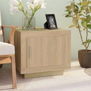 Mesa de centro de roble Sonoma 51x50x45 cm madera multicapa
