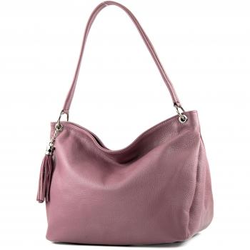 modamoda de - Made in Italy - Bolso al hombro para mujer rosa altrosa