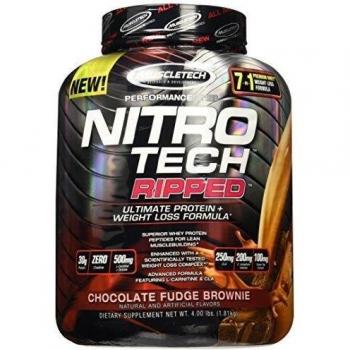 Muscletech Nitro Tech Ripped - 1,8 kg Chocolate Fudge Brownie