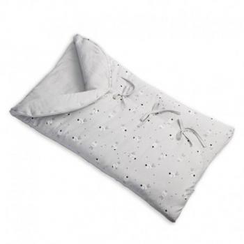 Saco Capazo Bebé Colección Rabbit Gris