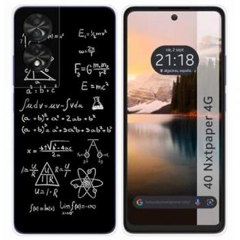 Funda de Silicona para TCL 40 NXTPAPER con Diseño de Fórmulas y Dibujos