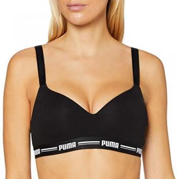 Sujetador Deportivo Acolchado Puma Iconic Negro Mujer XS