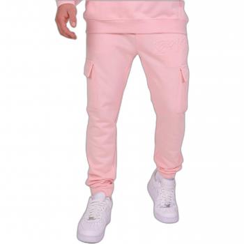 Project X Paris Embossed Logo Cargo Joggers - Pink, Size XL