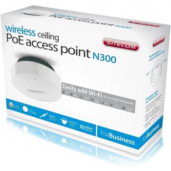 Sitecom WLX-3000B Wireless Ceiling PoE Access Point N300 - Punto de acceso inal