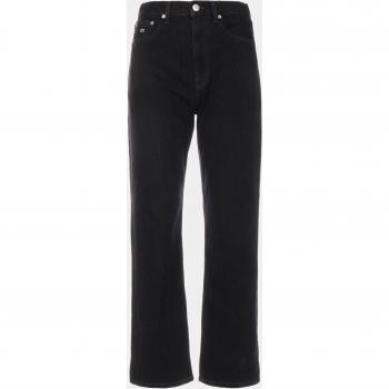 Tommy Jeans Women's Harper Straight Trousers, Black, Size W29 L32
