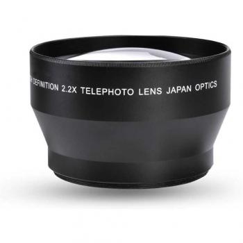 Teleconvertidor Universal 67mm 2.2X para Videocámaras y Cámaras DSLR - Accesorio Teleobjetivo