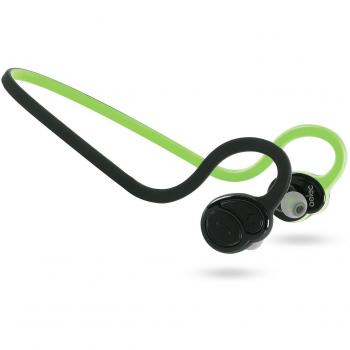 Auriculares Bluetooth AELEC Flexbuds, auriculares deportivos estéreo inalámbricos, auriculares de cancelación de ruido sobre las orejas y ligeros a prueba de sudor con micrófono para correr, entrenamiento, Verde