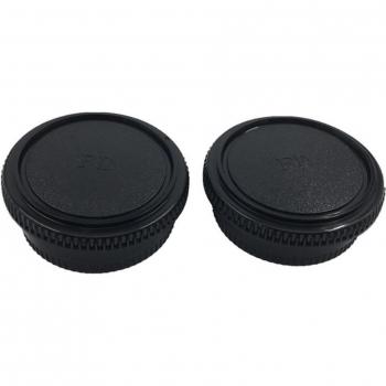 Tapa de Cuerpo Frontal y Tapa de Lente Trasera para Cámaras Canon FD - Accesorios DSLR