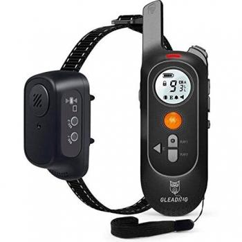 GLEADING Collar Adiestramiento para Perros Recargable con Rango Remoto de 600 Metros con Función de Grabación de Voz/Comando, 9 Niveles de Sonido, Modo de Eficiente y Vibración