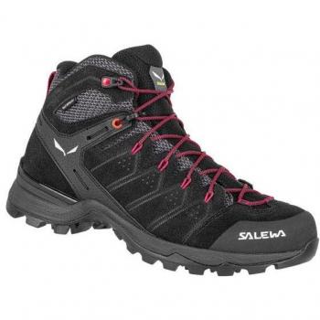 Botas de senderismo Salewa Alp Mate Mid WP para mujer, color Negro y Rosa Virtual